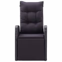 VidaXL 319544 chaise d'extérieur Terrace Siège rembourré Polyuréthane, Acier Noir - Vue supplémentaire 4
