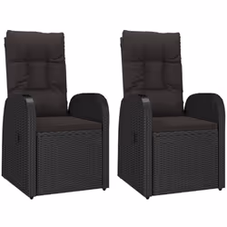 Ces chaises de jardin inclinables sont un supplément parfait à votre jardin et à votre terrasse, créant une impression durabl ...
