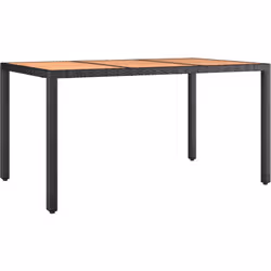 Cette table de jardin avec dessus en bois, conçue avec des lignes épurées et simples, est un excellent choix pour votre jardi ...