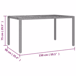 VidaXL 319552 table de jardin - Vue supplémentaire 6