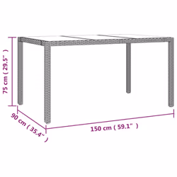 VidaXL 319553 table de jardin Beige - Vue supplémentaire 6