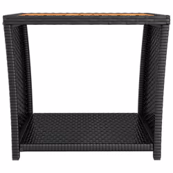 VidaXL 319558 table de jardin Noir