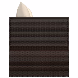VidaXL 319563 chaise d'extérieur Terrace Siège rembourré Polyuréthane, Acier Marron, Crème, Blanc - Vue supplémentaire 4