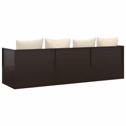 VidaXL 319563 chaise d'extérieur Terrace Siège rembourré Polyuréthane, Acier Marron, Crème, Blanc - Vue supplémentaire 5