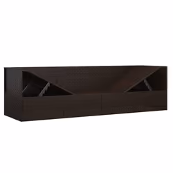 VidaXL 319563 chaise d'extérieur Terrace Siège rembourré Polyuréthane, Acier Marron, Crème, Blanc - Vue supplémentaire 7