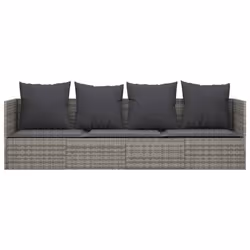 VidaXL 319564 chaise d'extérieur Terrace Siège rembourré Polyuréthane, Acier Gris - Vue supplémentaire 3