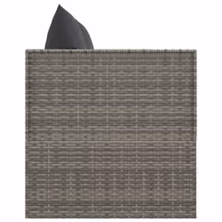 VidaXL 319564 chaise d'extérieur Terrace Siège rembourré Polyuréthane, Acier Gris - Vue supplémentaire 4