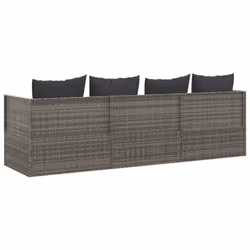 VidaXL 319564 chaise d'extérieur Terrace Siège rembourré Polyuréthane, Acier Gris - Vue supplémentaire 5