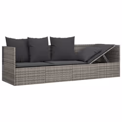 VidaXL 319564 chaise d'extérieur Terrace Siège rembourré Polyuréthane, Acier Gris - Vue supplémentaire 6