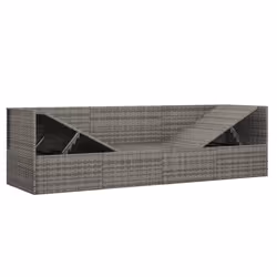 VidaXL 319564 chaise d'extérieur Terrace Siège rembourré Polyuréthane, Acier Gris - Vue supplémentaire 7