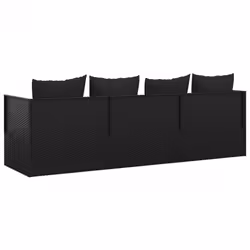 VidaXL 319565 chaise d'extérieur Terrace Siège rembourré Polyuréthane, Acier Noir - Vue supplémentaire 5