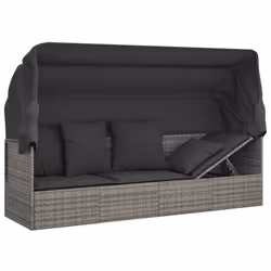 VidaXL 319568 chaise d'extérieur Terrace Siège rembourré Polyuréthane, Acier Gris - Vue supplémentaire 8