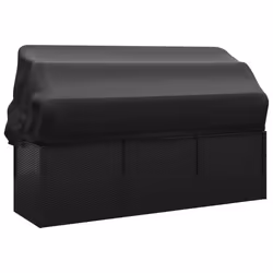 VidaXL 319569 chaise d'extérieur Terrace Siège rembourré Polyuréthane, Acier Noir - Vue supplémentaire 5