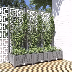 Cette jardinière avec treillis est un excellent choix pour les plantes grimpantes dans votre jardin, sur votre patio et terra ...