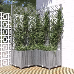 Cette jardinière avec treillis est un excellent choix pour les plantes grimpantes dans votre jardin, sur votre patio et terra ...