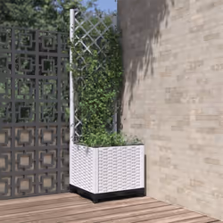Cette jardinière avec treillis est un excellent choix pour les plantes grimpantes dans votre jardin, sur votre patio et terra ...
