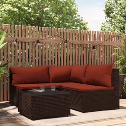 Cet ensemble de salon de jardin tendance, au design élégant et contemporain, est un excellent choix pour manger ou vous déten ...