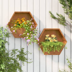 Vidaxl - Jardinières murales 2 pcs Rouillé Acier corten 46x10x40 cm