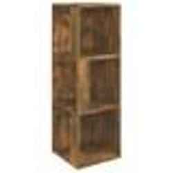 vidaXL Armoire d'angle Chêne fumé 33x33x100 cm Bois d'ingénierie