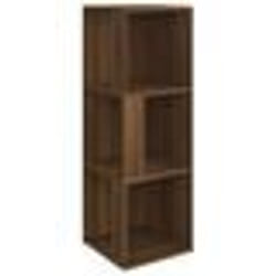vidaXL Armoire d'angle Chêne marron 33x33x100 cm Bois d'ingénierie