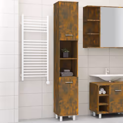 Cette armoire de salle de bain, avec un espace de rangement spacieux, est un excellent supplément à votre salle de bain, ce q ...
