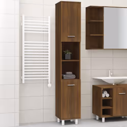 Cette armoire de salle de bain, avec un espace de rangement spacieux, est un excellent supplément à votre salle de bain, ce q ...