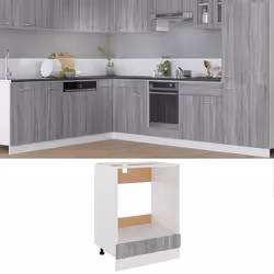 vidaXL Armoire à four Lyon Sonoma gris 60x46x81,5 cm