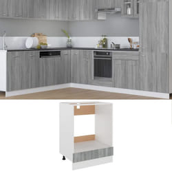 vidaXL Armoire à four Lyon Sonoma gris 60x46x81,5 cm