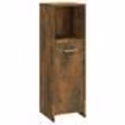 vidaXL Armoire de bain Chêne fumé 30x30x95 cm Bois d'ingénierie