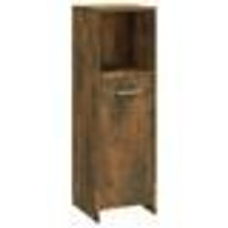 vidaXL Armoire de bain Chêne fumé 30x30x95 cm Bois d'ingénierie