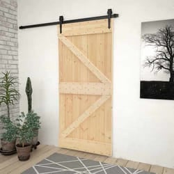 vidaXL Porte NARVIK Naturel 80 x 210 cm Bois de pin massif 351042