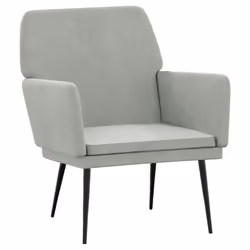 VidaXL 351372, Velours, Gris, 110 kg, 620 mm, 790 mm, 790 mm