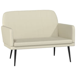 Banc Crème 107x80x81 Cm Similicuir Vidaxl