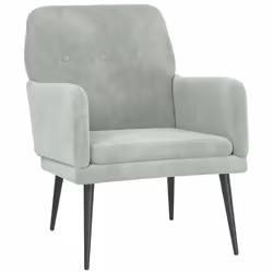 VidaXL 351404, Velours, Gris, mousse, 110 kg, 620 mm, 790 mm