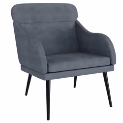 VidaXL 351437, Velours, Gris, mousse, 110 kg, 630 mm, 760 mm