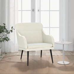 Vidaxl - Fauteuil Crème 63x76x80 cm Velours