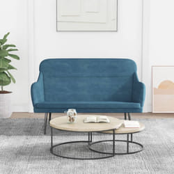 Banc Banquette Design, Banc De Salle À Manger, Banc De Cuisine Bleu 110x76x80 Cm Velours Vidaxl