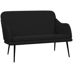 Banc Noir 110x76x80 Cm Tissu Vidaxl