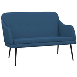 Banc Bleu 110x76x80 Cm Tissu Vidaxl