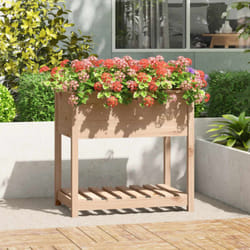 Vidaxl - Jardinière avec étagère 82,5x54x81 cm Bois massif de pin
