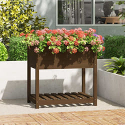 Vidaxl - Jardinière avec étagère Marron miel 82,5x54x81 cm Bois de pin