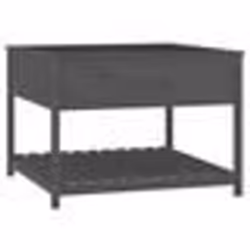vidaXL Jardinière et étagère Gris 111,5x111,5x81 cm Bois massif de pin