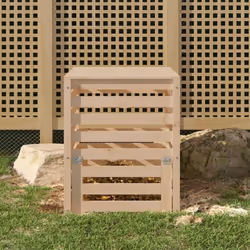 Ce composteur en bois est sûrement une excellente option pour collecter vos déchets de jardin, tels que les feuilles, les mau ...