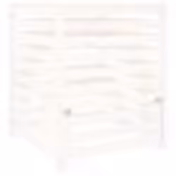 vidaXL Composteur Blanc 82,5x82,5x99,5 cm Bois massif de pin