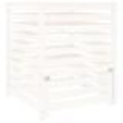 vidaXL Composteur Blanc 82,5x82,5x99,5 cm Bois massif de pin