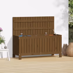 vidaXL Boîte de rangement de jardin Marron miel 108x42,5x54cm Bois pin