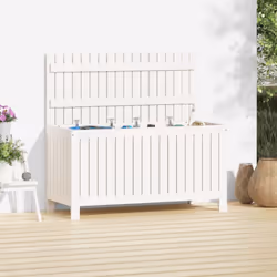 Cette boîte de rangement de jardin est une solution de rangement idéale et un excellent supplément décoratif à votre espace d ...