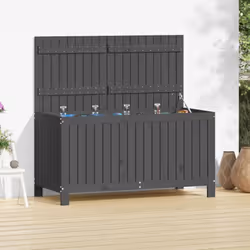Cette boîte de rangement de jardin est une solution de rangement idéale et un excellent supplément décoratif à votre espace d ...
