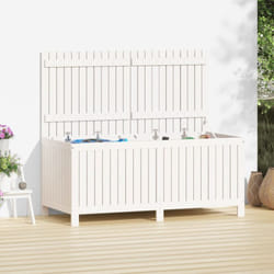 Vidaxl - Boîte de rangement de jardin Blanc 147x68x64 cm Bois de pin