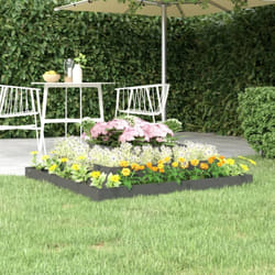 Vidaxl - Jardinière Gris 110x110x27 cm Bois massif de pin